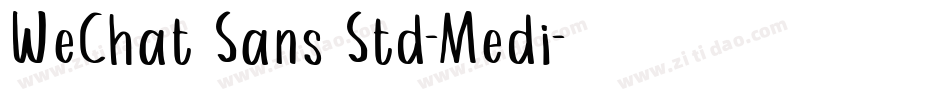 WeChat Sans Std-Medi字体转换